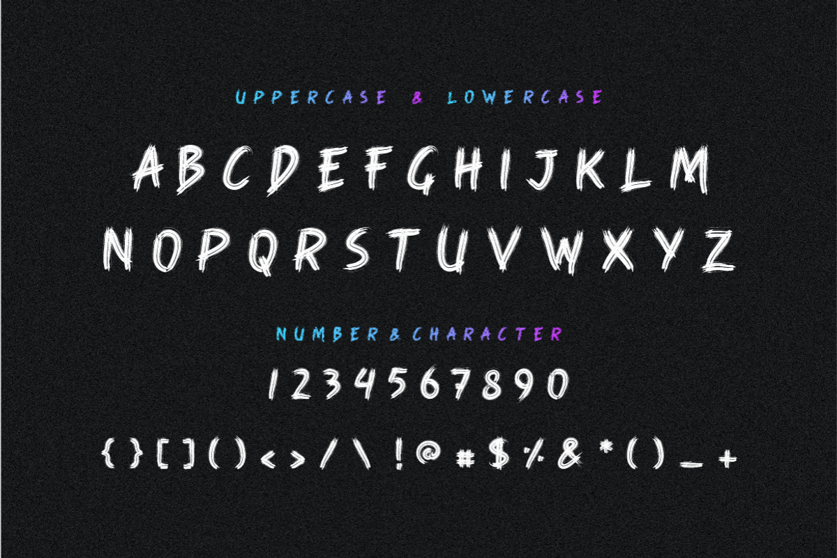 Round Rock Brush Font, a Script Font by Typegoals Studio (Photo 5 of 7)