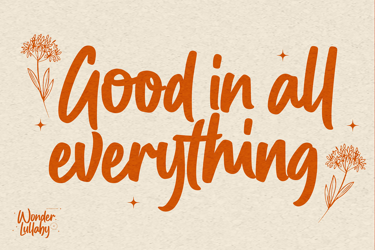 Wonder Lullaby – Playful Font, a Handwritten Font by Gassstype (Photo 3 of 8)