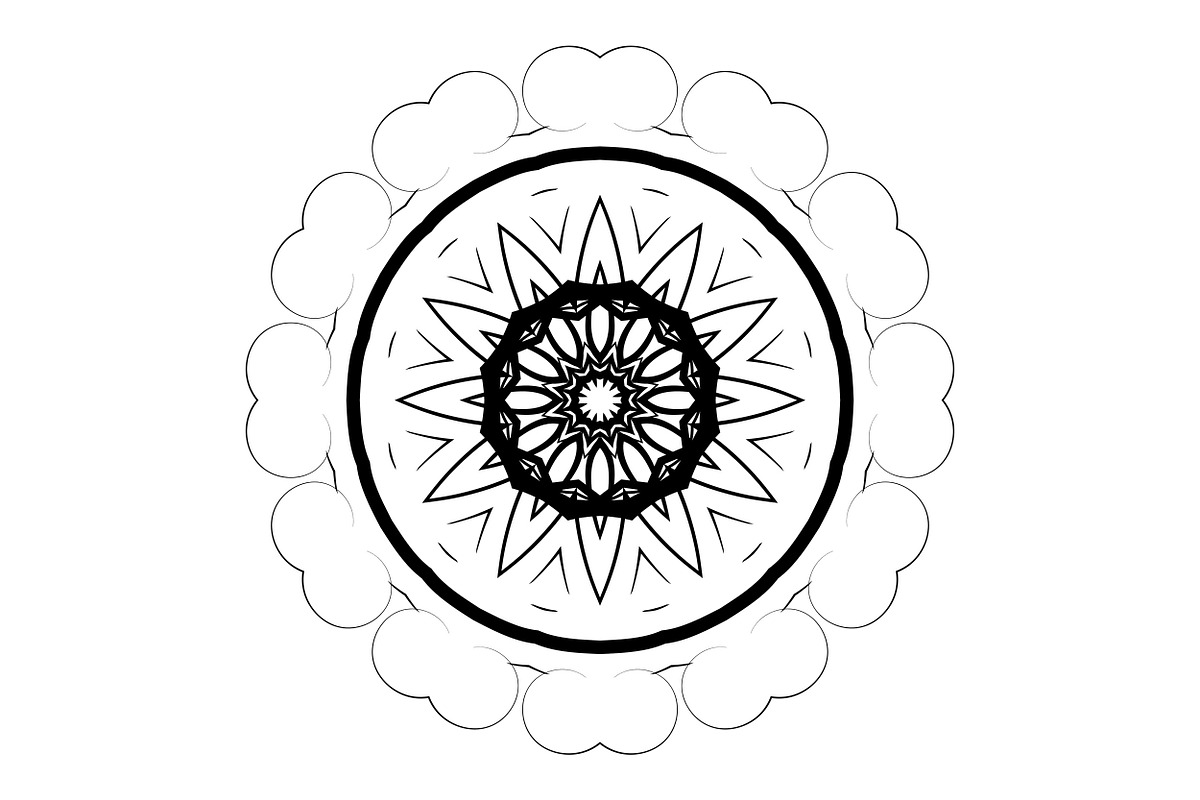 Artistic Mandala Vector Collection, a Decorative Illustration by NJ Himel (Photo 60 of 101)
