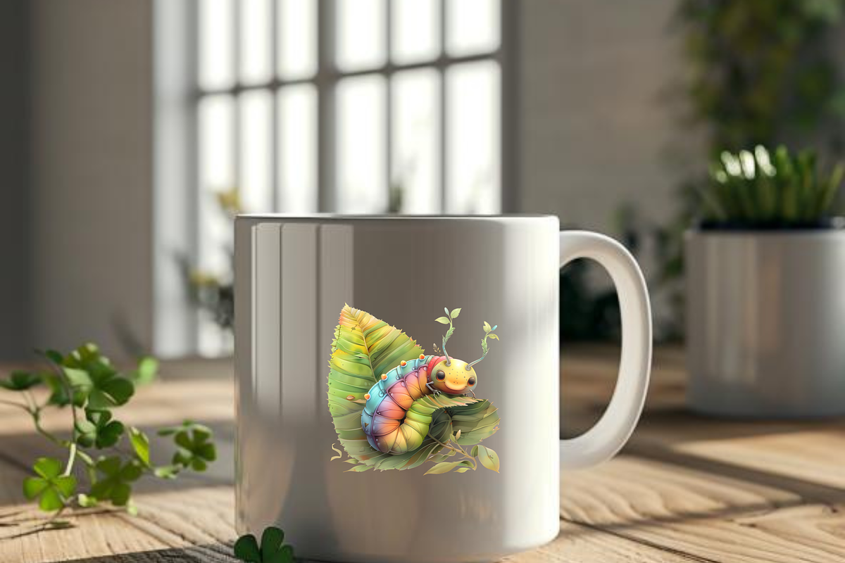 CUTE RAINBOW CATTERPILLAR CLIPART, an Animal Illustration by Daring Digies (Photo 6 of 8)