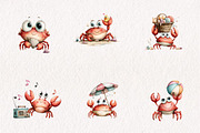 Cute Beach Crab PNG Clipart Bundle, a Seasonal Illustration by CreationArt (Thumbnail 3 of 7)
