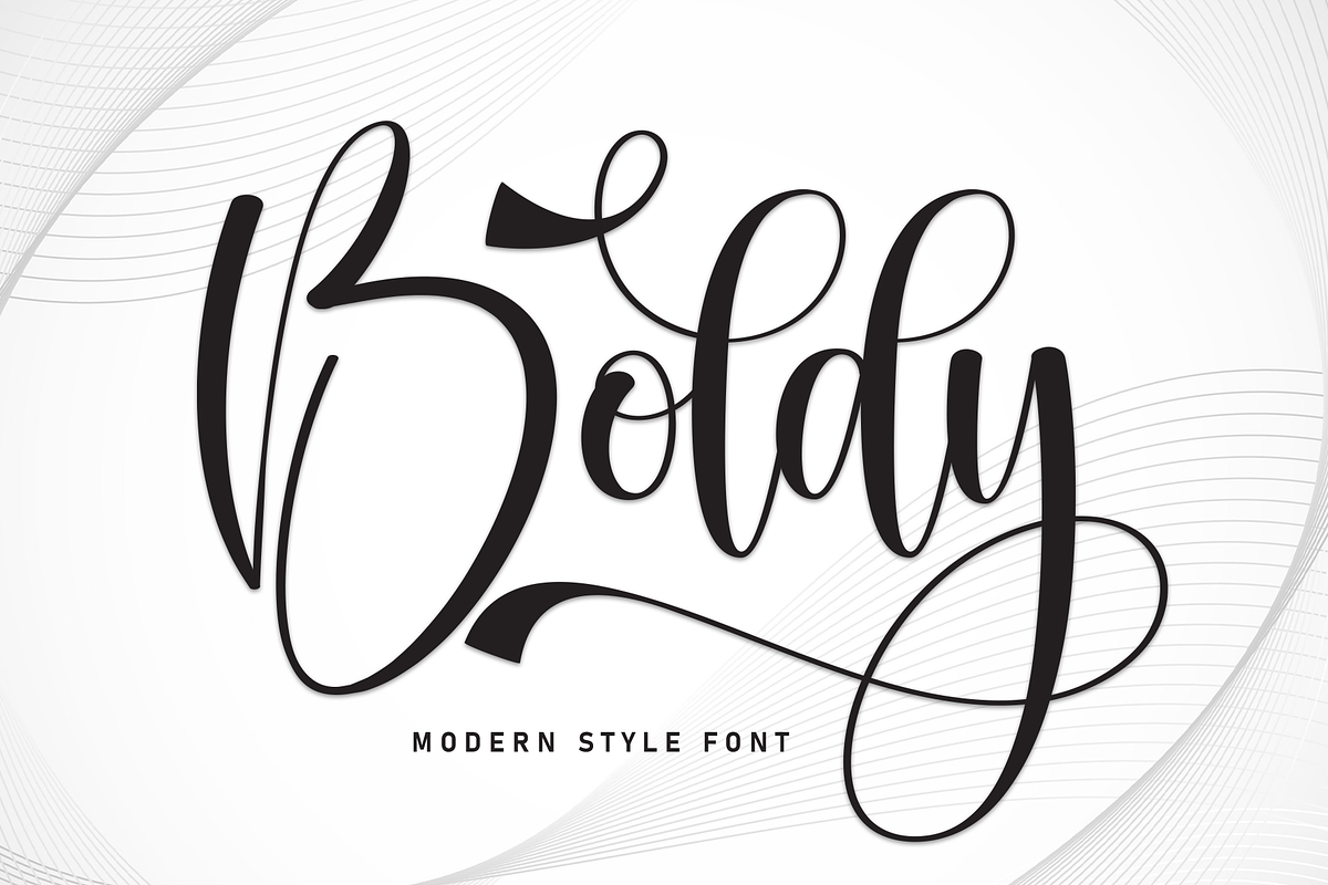 Boldy | Script Font, a Handwritten Font by Scratchones (Photo 1 of 9)
