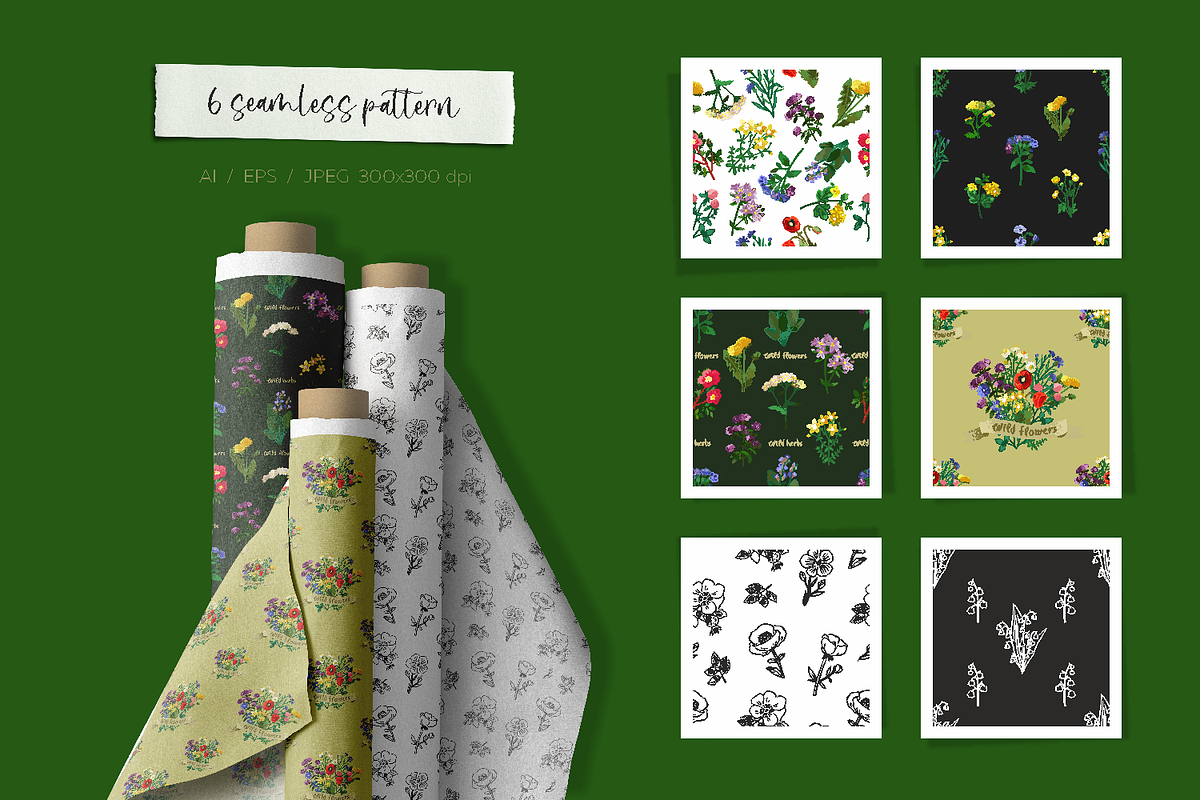 Wild meadow flowers $ herbs, an Object Graphic by yttadesign (Photo 9 of 17)
