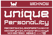 WHO'S NEXT font, a Font by weknow (Thumbnail 5 of 8)