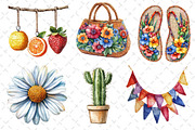 Crochet Summer Clipart PNG, an Illustration by Dream Creation (Thumbnail 6 of 6)