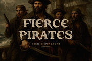 Fierce Pirates - Rugged Serif Font, a Serif Font by Imoodev (Thumbnail 1 of 7)