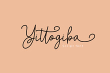 Yittogiba Monoline Script Font