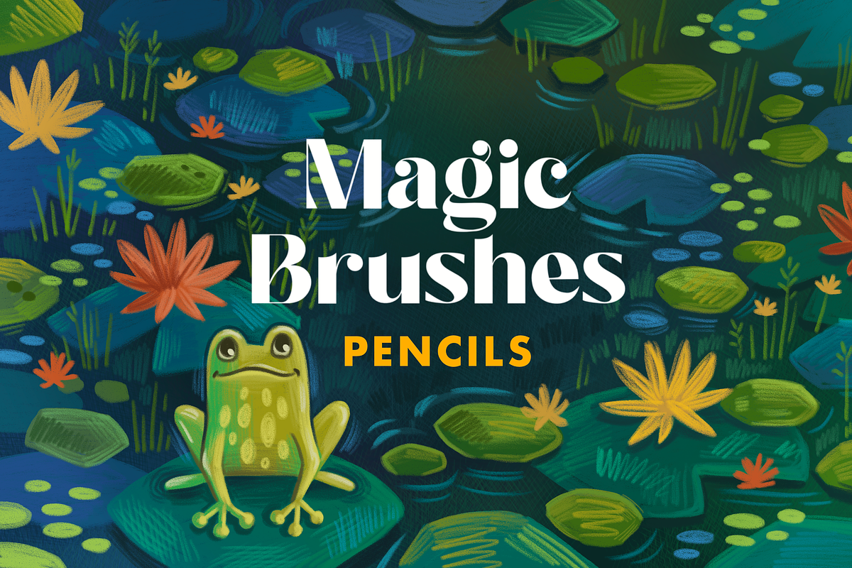 27 Textured Pencil Brushes Procreate, a Brush Add-On by Moon House Shop (Photo 1 of 7)