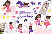 Superhero illustration pack, an Illustration by PrettyBundles (Thumbnail 1 of 5)