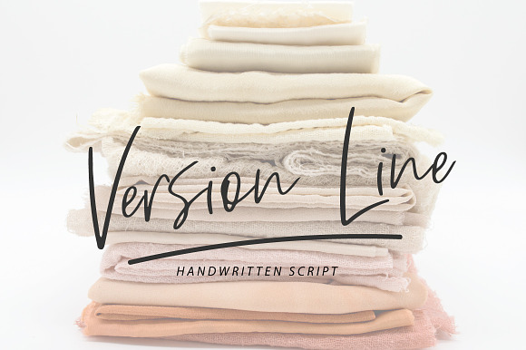 Version Line | Handwritten Font preview 8