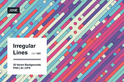 Irregular Lines - Vector Backgrounds, a Background Graphic by dvtchk (Thumbnail 6 of 13)