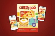 Street Food Event Flyer Set, a Flyer Template by The Good Store (Thumbnail 1 of 2)