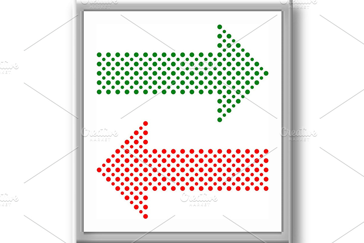 Fine Vector Dotted Red and Green, a Texture Graphic by FineArtStudio (Photo 3 of 3)