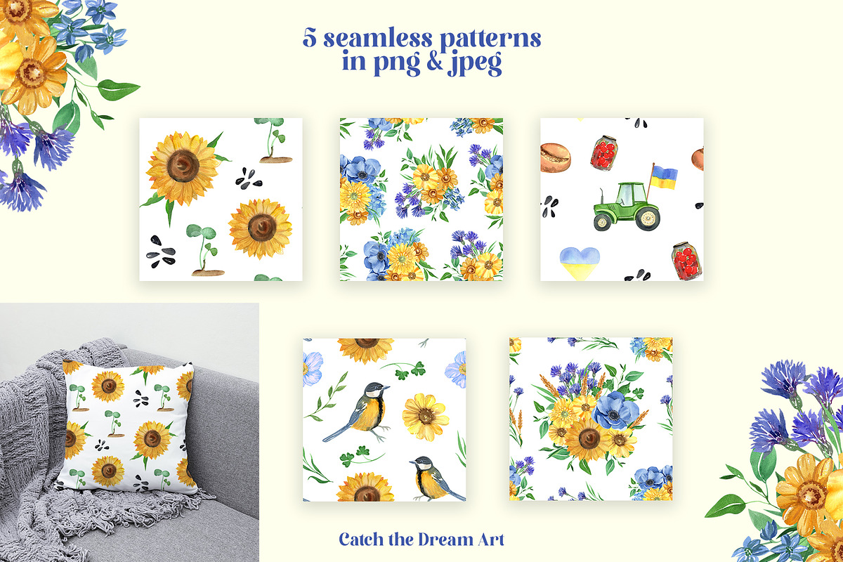 Freedom Flowers Support Ukraine, a Decorative Illustration by Catch the Dream Art (Photo 11 of 13)