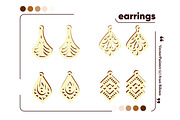 Laser Cut Earrings Jewelry Stand, an Object Graphic by VectorPainter (Thumbnail 11 of 14)
