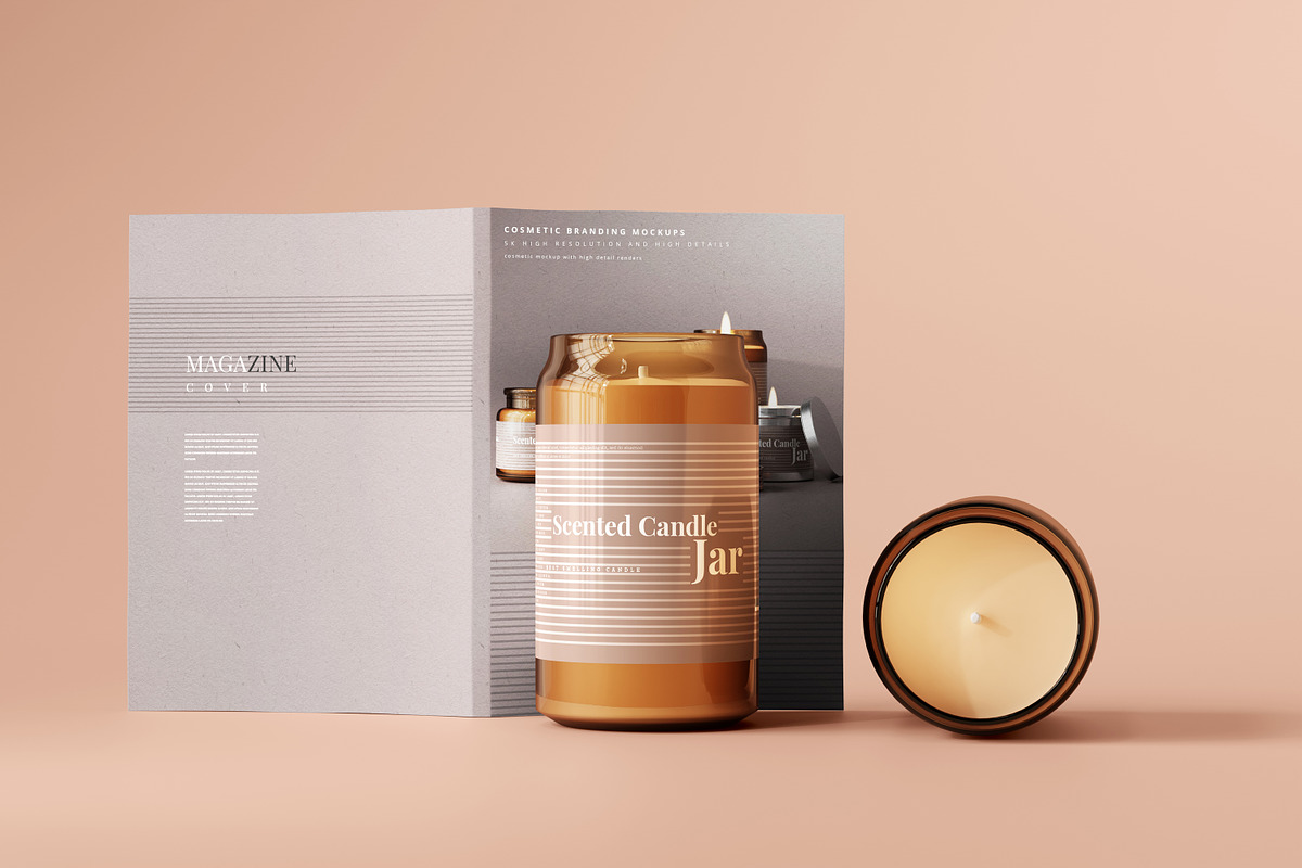 Amber Glass Candle Mockup Bundle, a Packaging Mockup by pmvch (Photo 128 of 135)