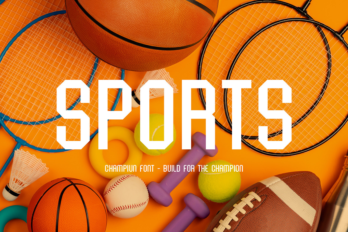 Champiun – Bold and Powerful Sports, a Sans Serif Font by Dikas Studio (Photo 3 of 12)