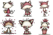 Whimsical Spring Fox Clipart, an Illustration by Designking (Thumbnail 3 of 5)