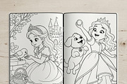 Magical Princess Coloring Book Vol42, a Person Illustration by ikarifq shop (Thumbnail 4 of 7)