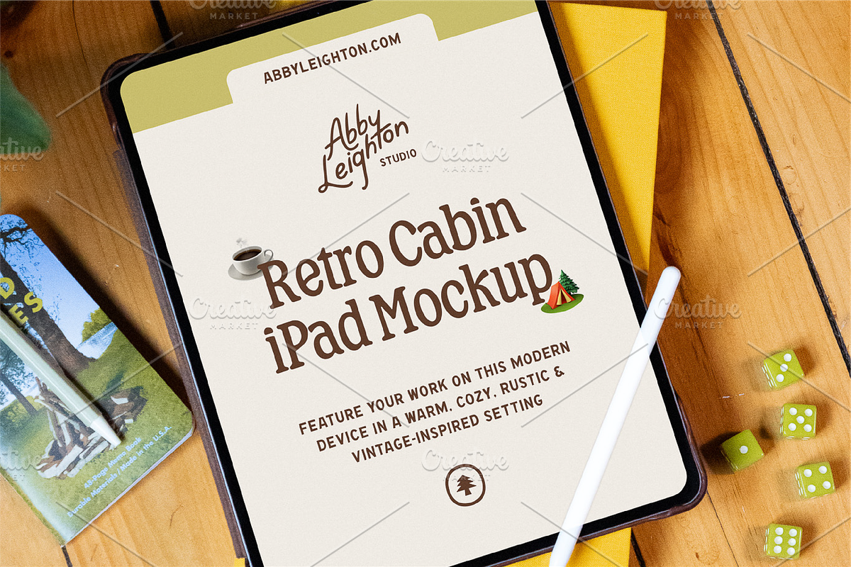 Retro Cabin  Device Mockup Pack, a Device Mockup by Abby Leighton Studio (Photo 7 of 7)