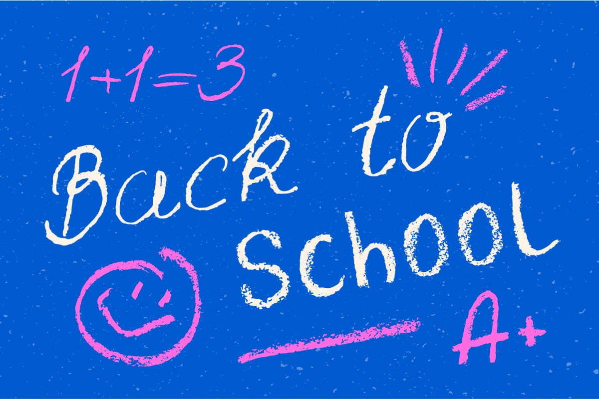 Dos Crayones 2 textured fonts, a Handwritten Font by Fat Hamster (Photo 3 of 18)