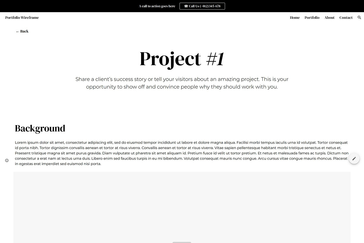 Portfolio / Google Site Wireframe, a Templates & Theme by Template Heaven (Photo 2 of 5)