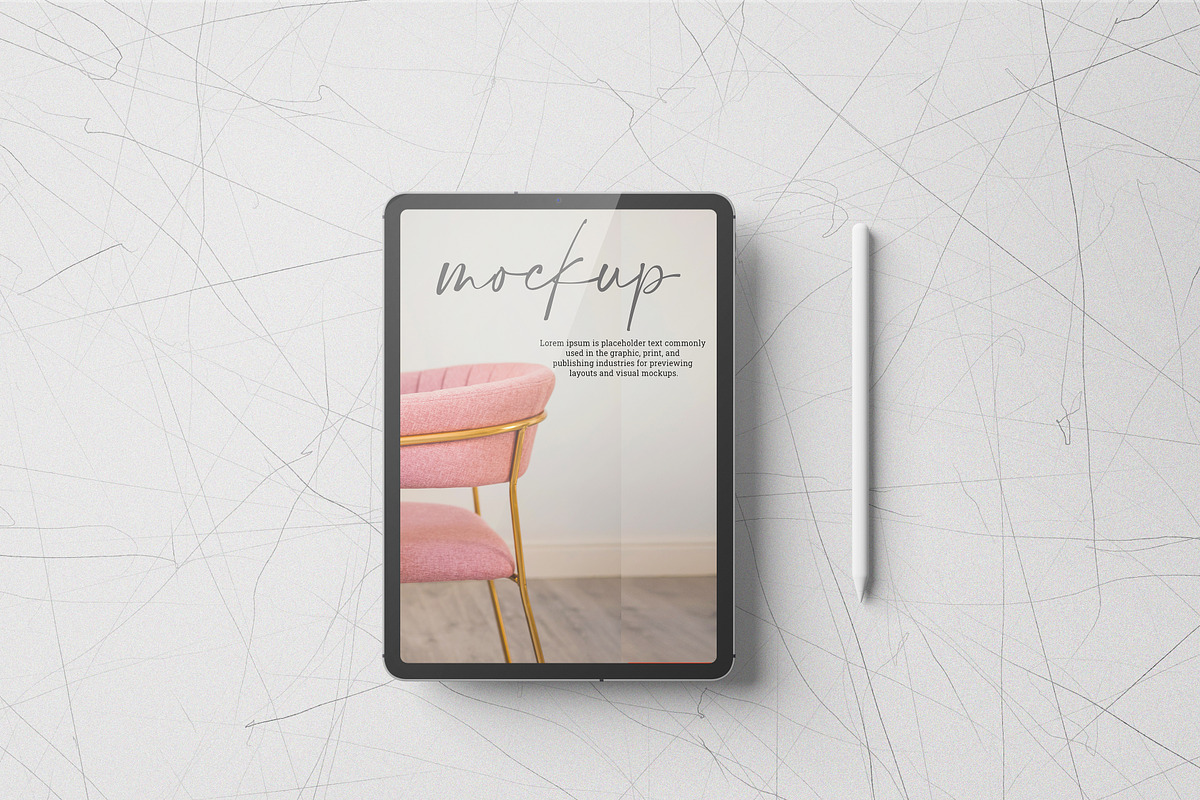 Tablet / iPad Pro Mockups, an iPad Mockup by 2M GRAPHICS DESIGN (Photo 10 of 12)