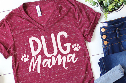 Pug Mama SVG
