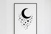 50 Crescent Moon with Stars, an Empty State Illustration by Amazin_art (Thumbnail 27 of 47)