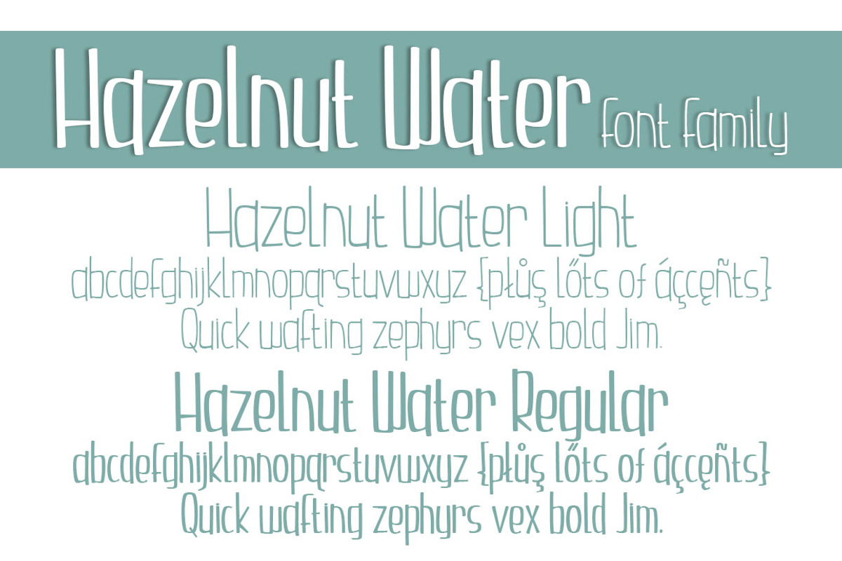 Hazelnut Water Font Family, a Font by Brittney Murphy Design (Photo 2 of 3)