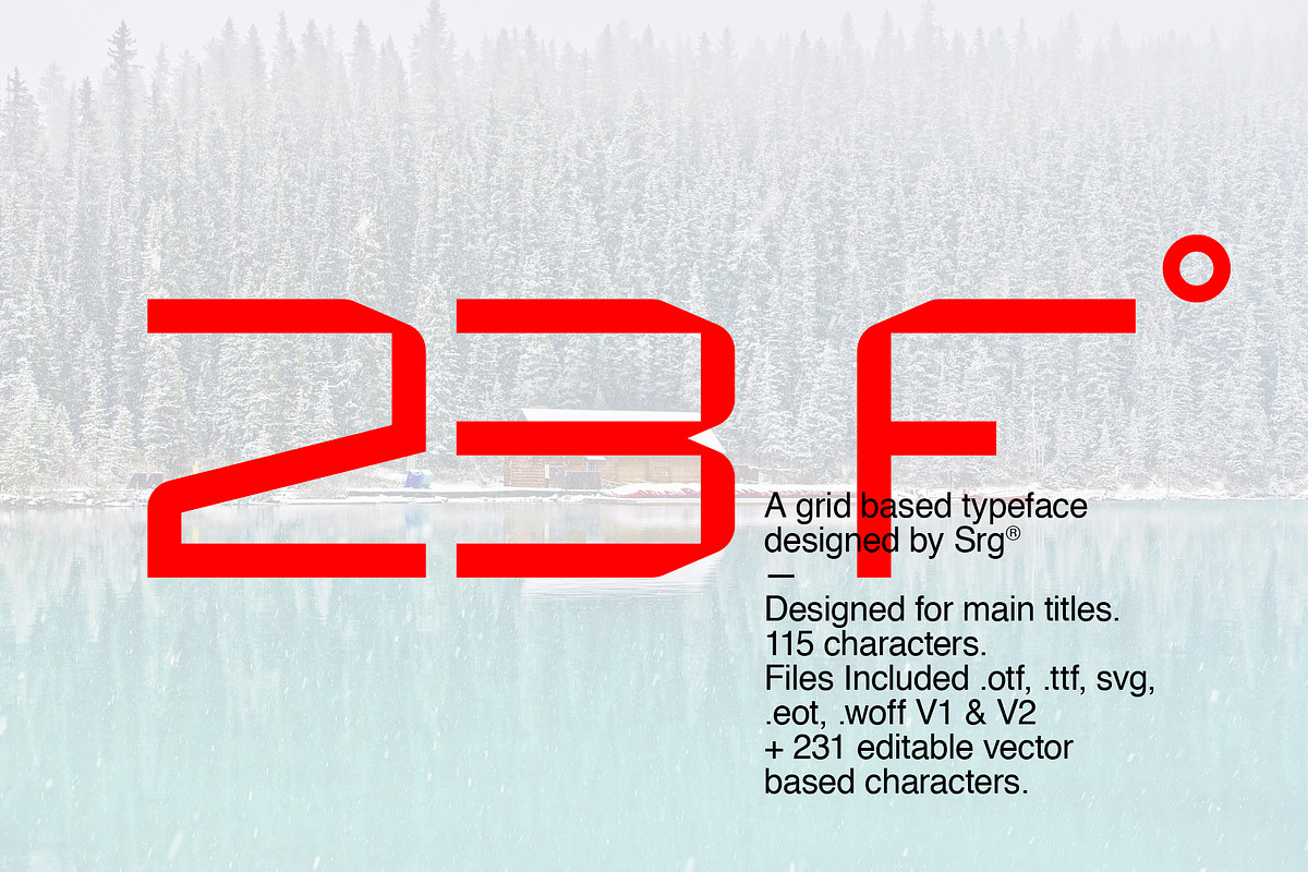23F-Grid based font