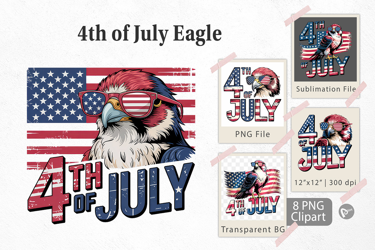 4th of July Eagle, a Graphic by Artnoy (Photo 1 of 5)