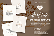 Gratitude Card Deck Canva Template, a Card Template by COACHTEMPLATE (Thumbnail 1 of 11)