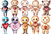 Valentine Voodoo Doll Clipart, an Illustration by Design Market (Thumbnail 3 of 5)