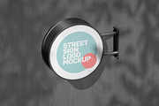 Street Sign Mockup (32 PSD Scenes), an Advertising Mockup by Traint (Thumbnail 23 of 50)