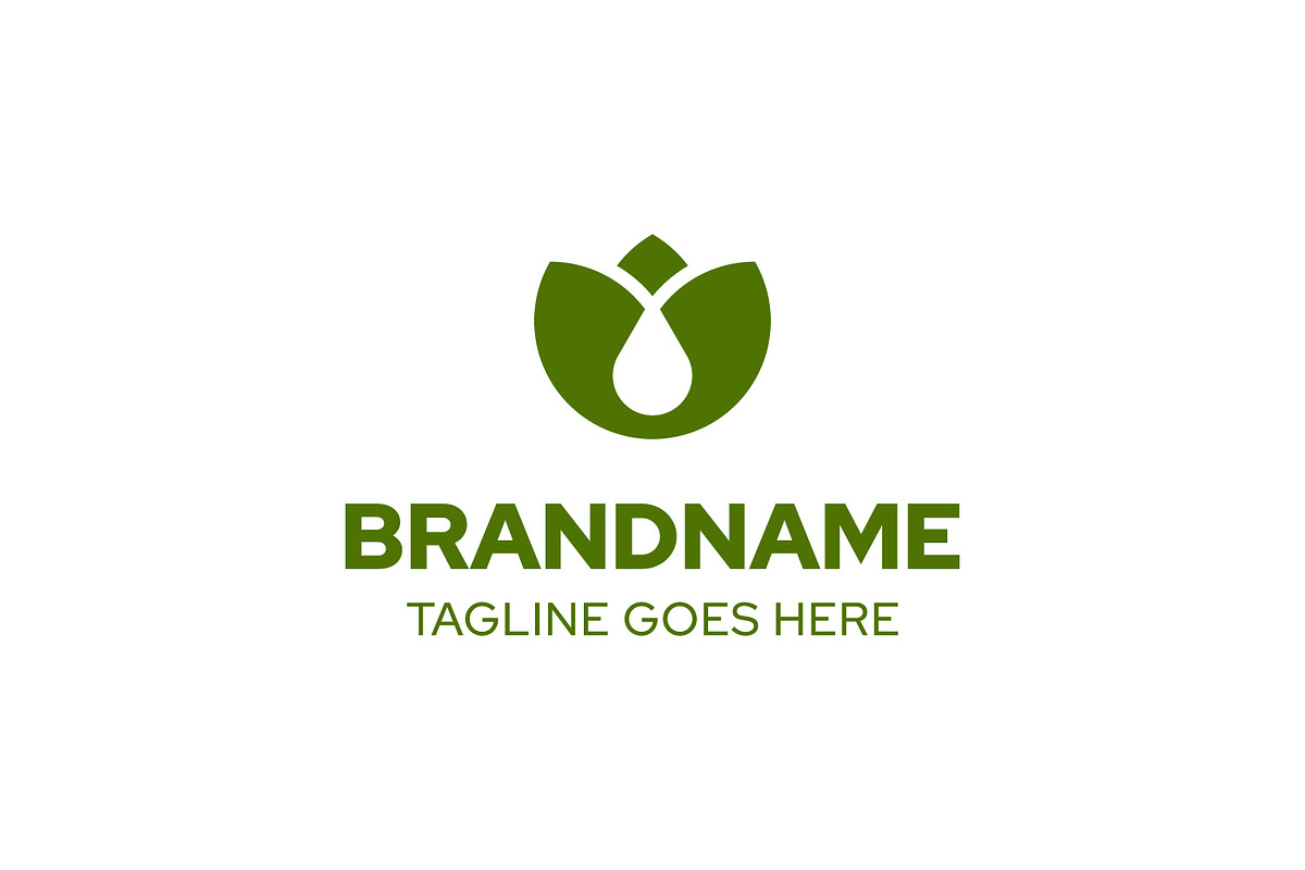 Flower Drop Organic Simple Logo, a Branding & Logo Template by Pray Art Design Studio (Photo 1 of 2)