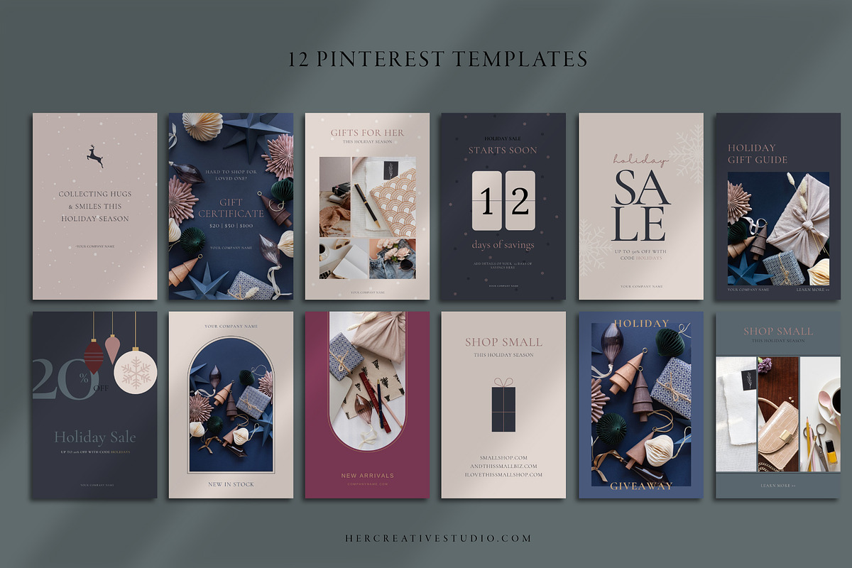 Canva Holiday Social Media Templates, a Social Media Template by Her Creative Studio (Photo 3 of 5)