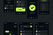 VPN Mobile Application UI UX Layout, an UI Kit Template by CreativeShaper (Thumbnail 4 of 6)