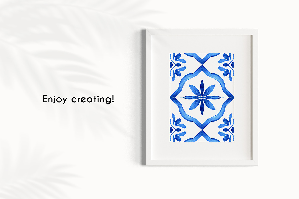AZULEJOS. Part II. Watercolor tiles, a Decorative Illustration by Liliia Polos Illustration (Photo 12 of 12)