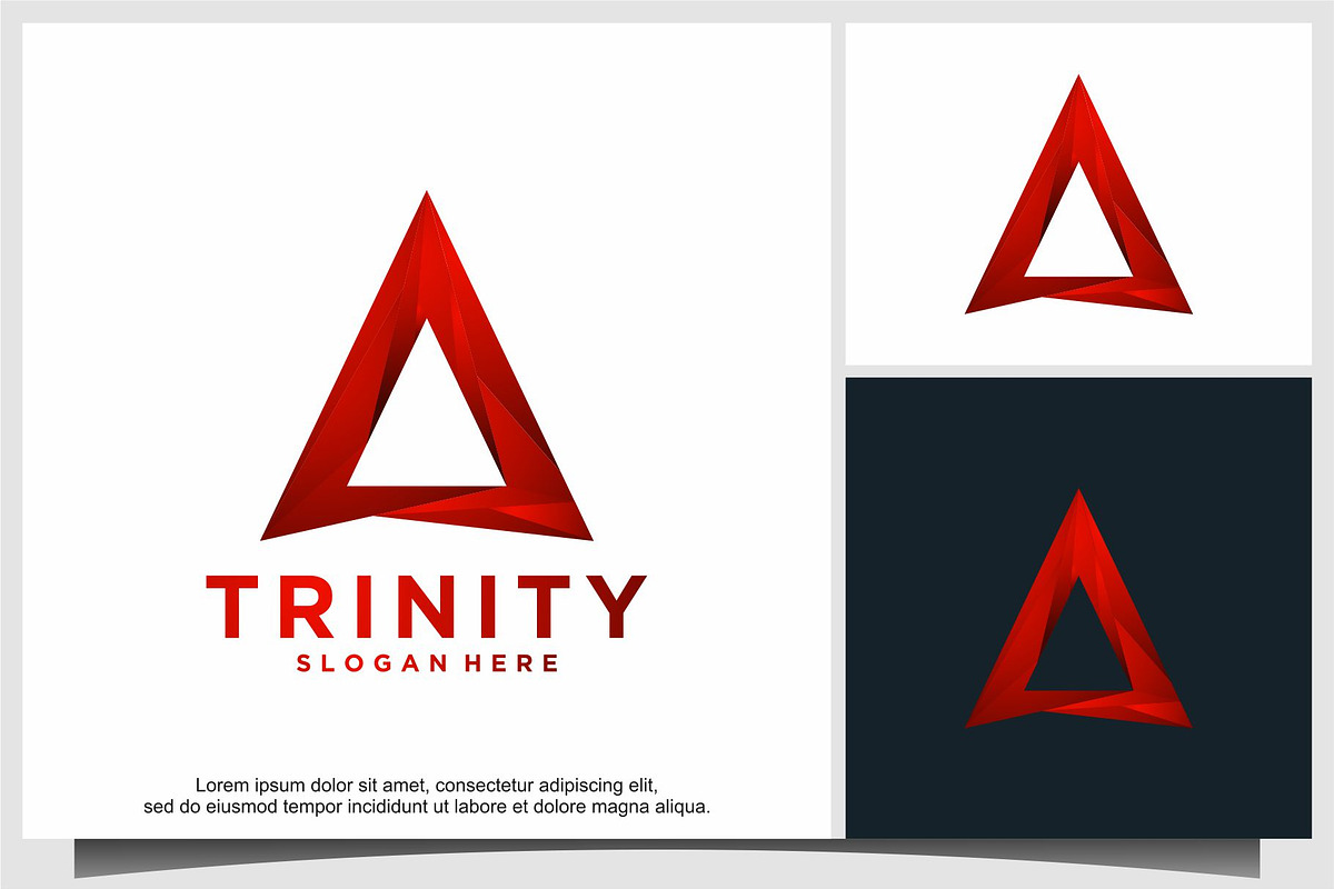 trinity Triangle Logo Template, a Branding & Logo Template by ebinta99