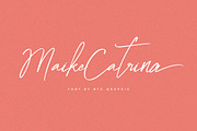 Maike Catrina Handwritten Script, a Script Font by NTC Graphic (Thumbnail 1 of 9)