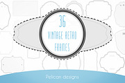 Retro frames pack, a Graphic by Pelican graphics (Thumbnail 1 of 4)