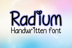 Radium Handwritten Font