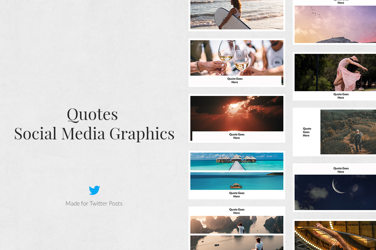 Quotes Twitter Posts, a Social Media Template by Social Corner Graphics (Photo 1 of 7)