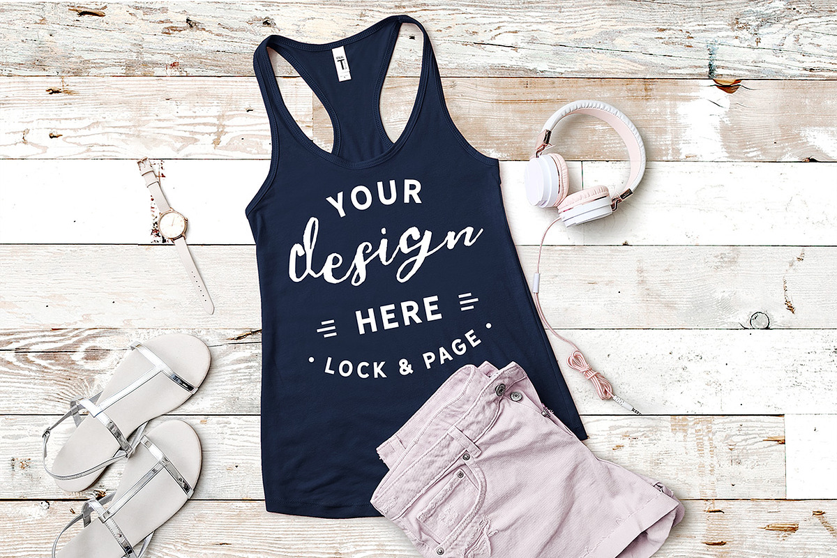 Next Level 1533 Tank Mockup Bundle, a Shirt Mockup by lock and page (Photo 25 of 35)