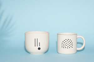 Two ceramic mugs