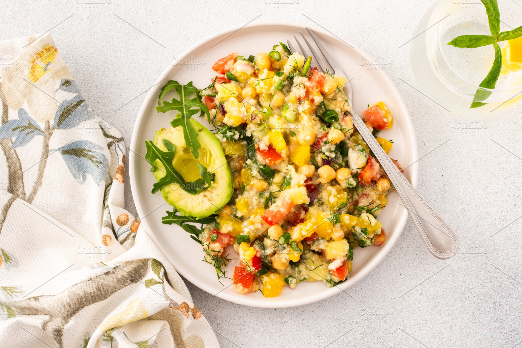Enjoy a nutritious salad, a Food & Drink Photo by Pundateam