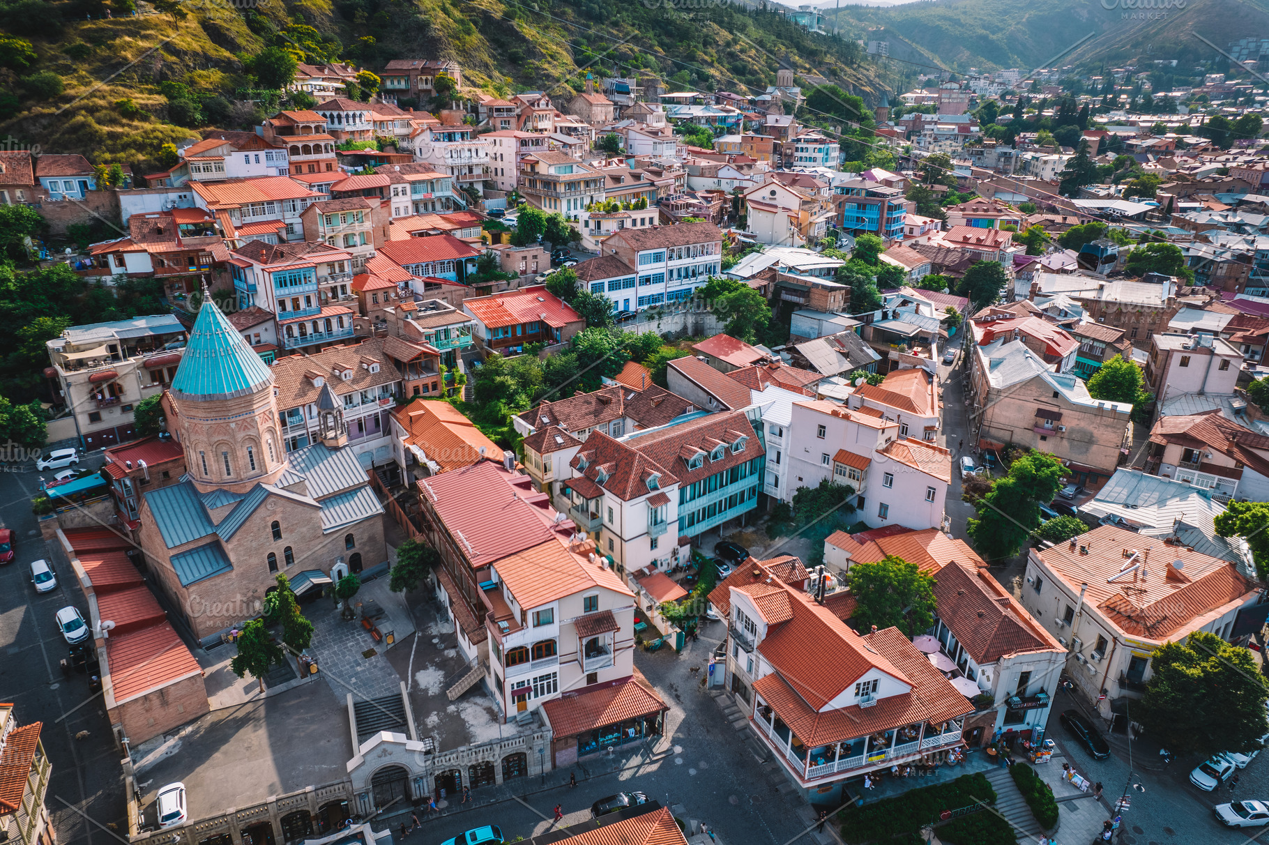 Colorful Traditional Houses, an Architecture Photo by David Khelashvili
