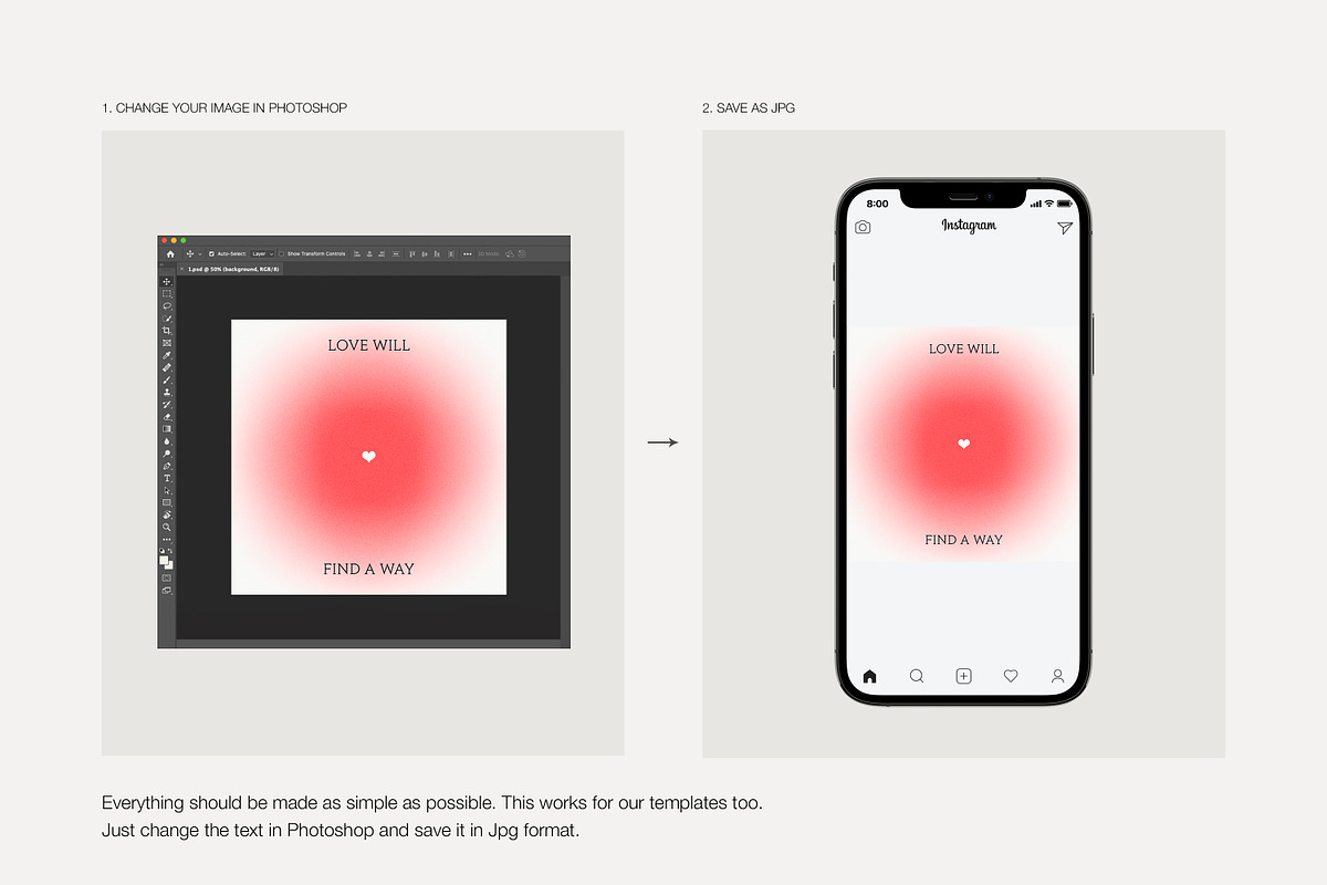 Instagram Quotes Posts Stories PS, a Social Media Template by Love Radiation Studio (Photo 12 of 19)