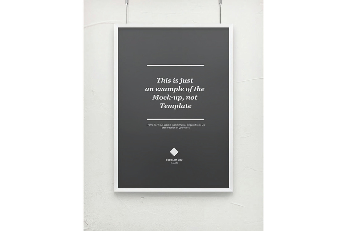 Frame For Your Work Mockup, an Advertising Mockup by DesignRushMarket (Photo 11 of 14)